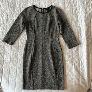 H&M, size S fitted grey dress.